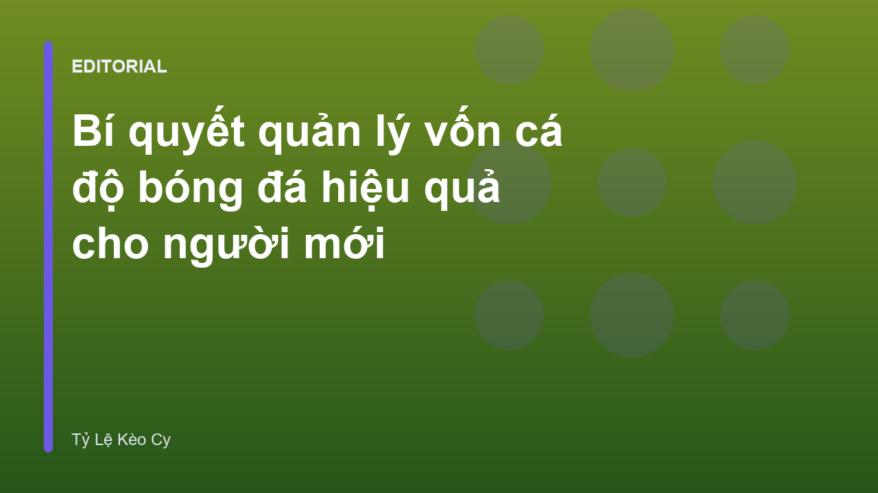 Biểu đồ quản lý vốn cá cược bóng đá